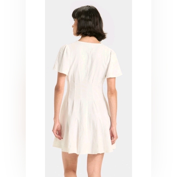 Universal Thread Women's Linen Blend White Summer Dress Button Front Size S - Picture 15 of 15